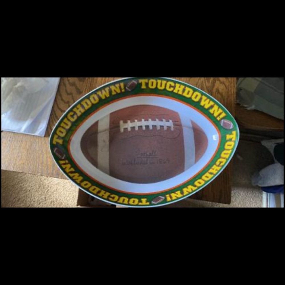 Encore Touchdown oval football bowl